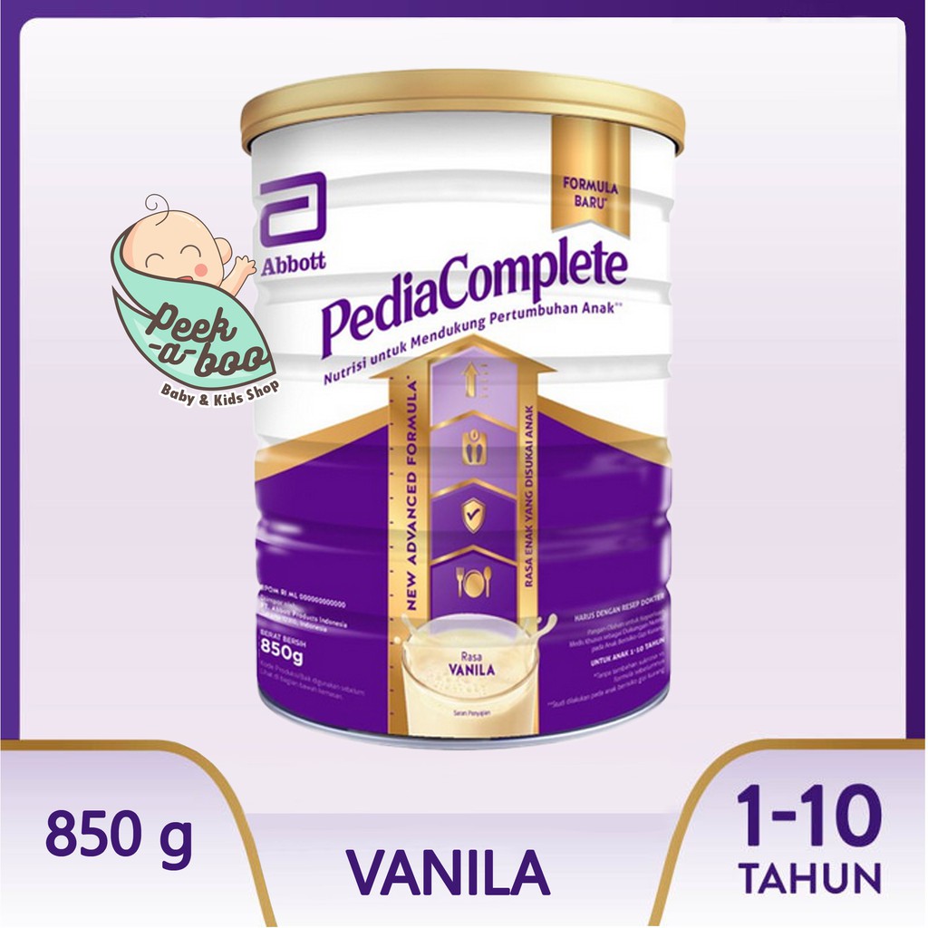 PEDIASURE COMPLETE PEDIACOMPLETE VANILA 850gr KEMASAN BARU