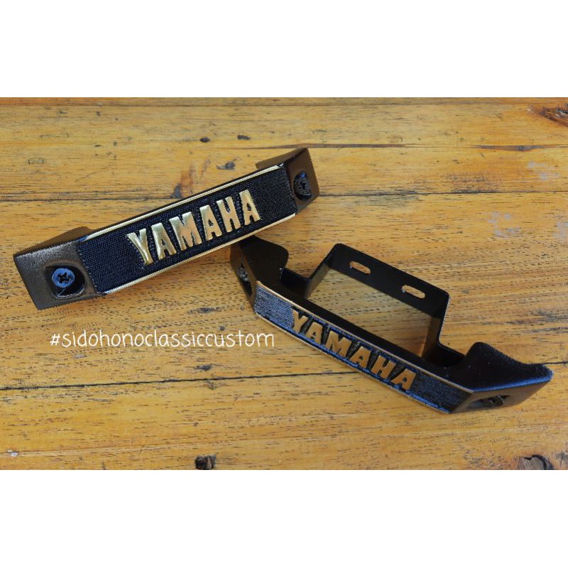 Kumis Yamaha Rx King Set Breket Alumunium Cor Hitam Kuning Dasi Rx Spesial Kumisan Yamaha Style Shopee Indonesia