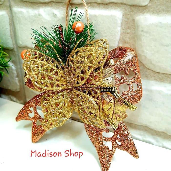 

Pita Rose Gold Kado Murah Dekorasi Pohon Natal Hiasan Parcel Murah