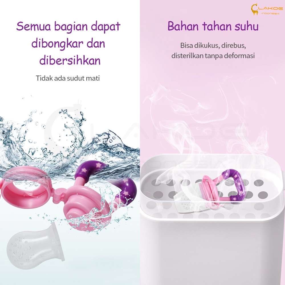 LAKOE Empeng Buah Bayi / Dot Buah Bayi / Fruit Feeder Pacifier / Baby Fruit &amp; Food Feeder