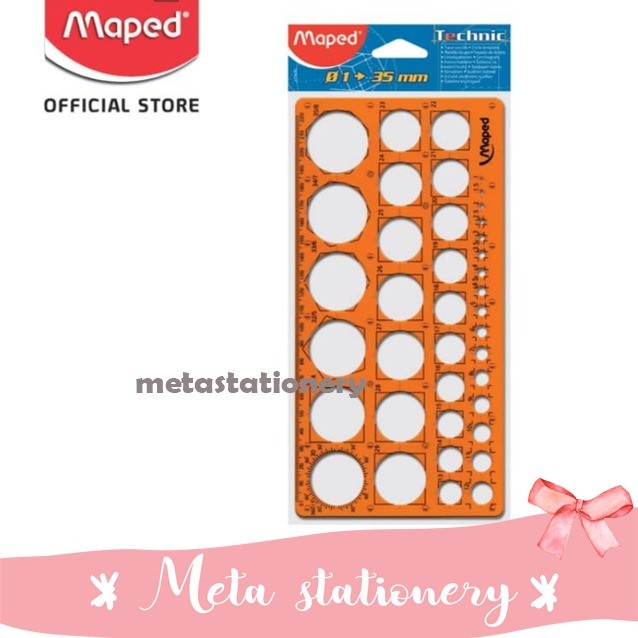 

Limited Template Circle Ruler / Penggaris Lingkaran Maped Murah