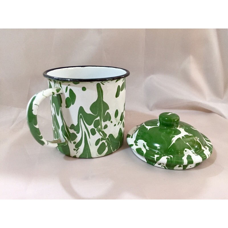 Gelas Enamel Blirik 9 cm jadoel antik