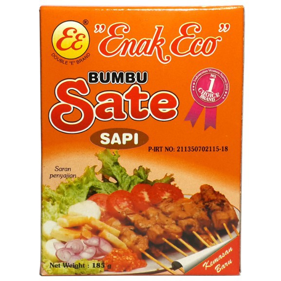 

Enak Eco Bumbu Sate Ayam atau Sapi 185gr