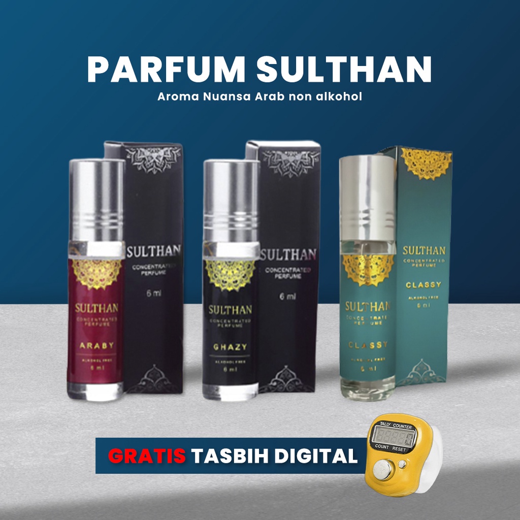 Minyak Wangi Pria Tahan Lama 12 Jam Parfume Sholat Pria Non Alkohol Tahan Lama Sulthan 6 ml