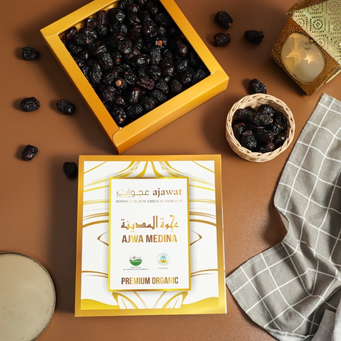 

Kurma Ajwa Premium 1kg Medina Organik Kurma Ajawat Madinah Organic