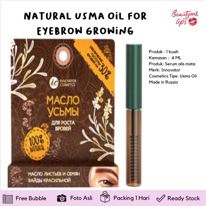 Natural Usma Oil for Eyebrow Growing Essence Vitamin Alis Mata Ginseng penebal alis