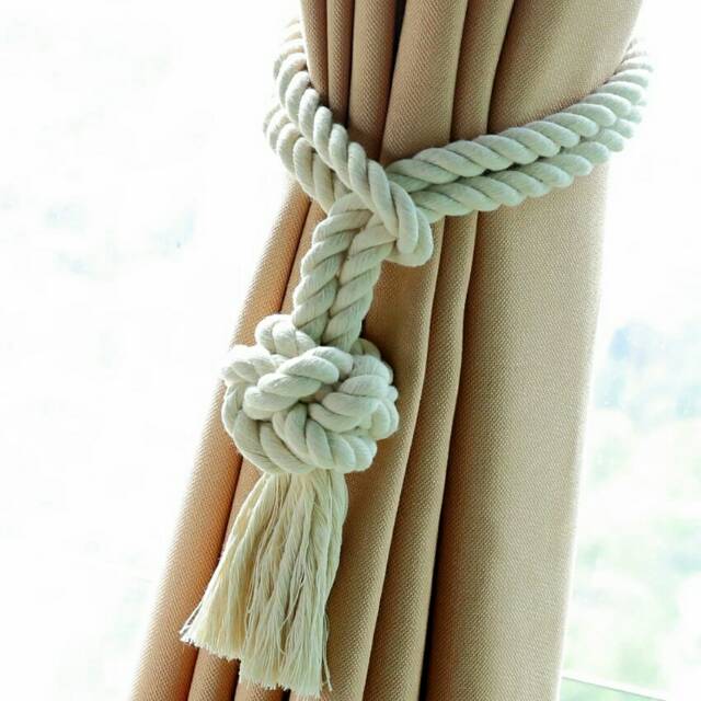 Tali tambang katun 12 mm / Cotton rope 12 mm white / Tambang katun