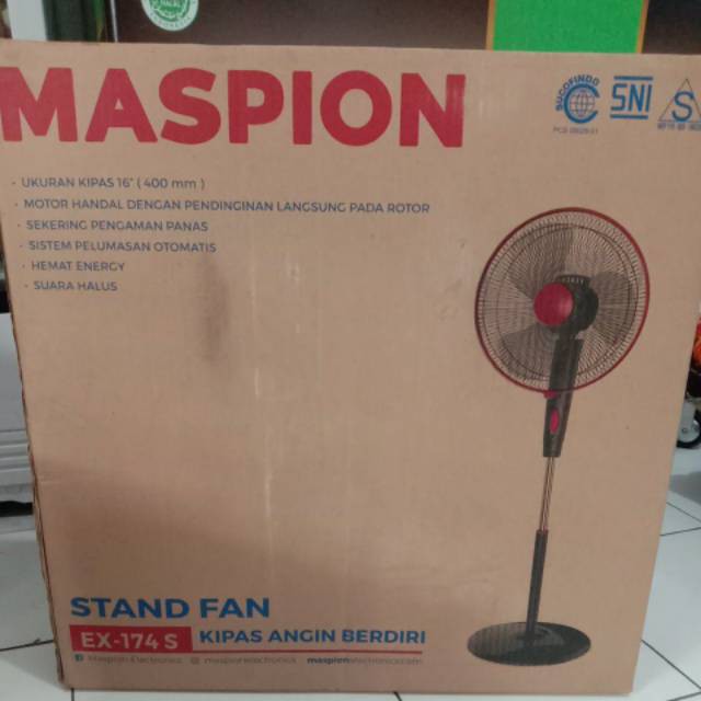 MASPION Stand Fan Kipas Angin Berdiri EX 174 maspion