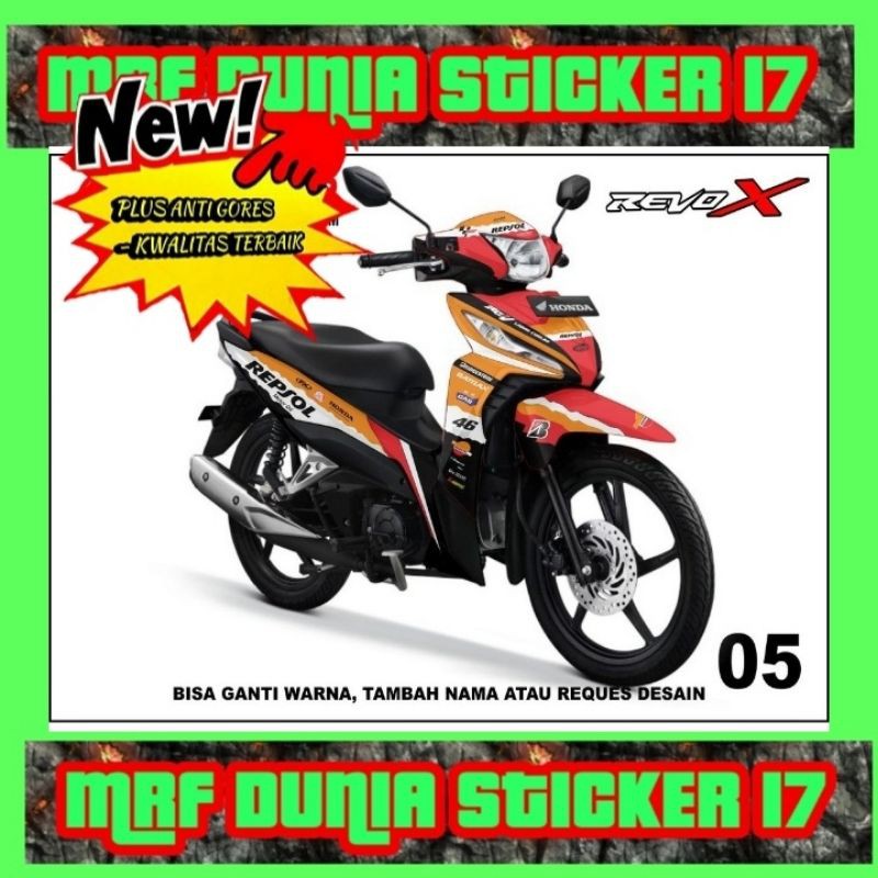 Sticker decal Honda Revo X Full Body decal Honda Revo X Full body Sticker Revo X  Full body 05