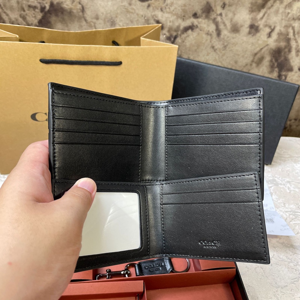 Dompet Coach GARANSI 100% Original / Coach Wallet FULLSET Dompet Pria Kulit Dompet Lipat