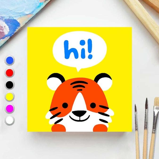 

BAYAR DITEMPAT Paint by number ANIMAL HELLO DEAR 20x20 Painting kit/Set Melukis/CAT AKRILIK SET/CAT AKRILIK SET 24 WARNA/CAT AKRILIK PASTEL/CAT AIR/CAT AIR LUKIS SET/CAT AIR GIOTTO/KUAS LUKIS 1 SET/KUAS LUKIS KECIL/KUAS LUKIS LENGKAP/KANVAS LUKIS/KANVAS