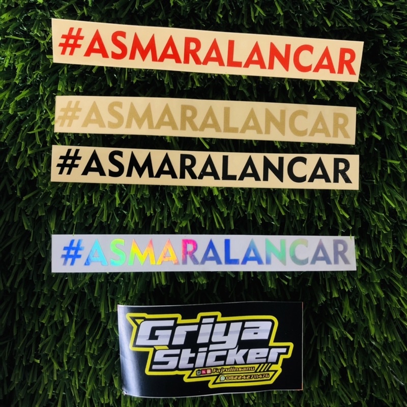 Sticker cutting stiker #ASMARALANCAR viraL ASMARA LANCAR