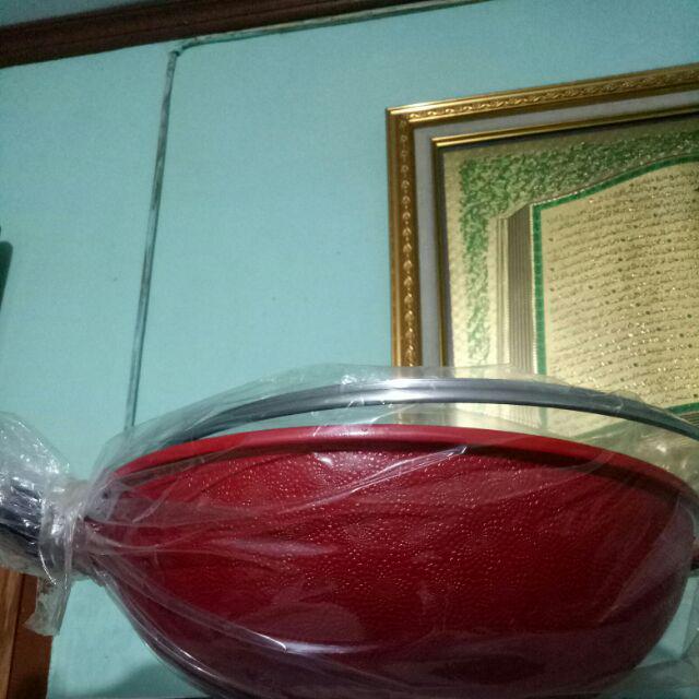 Wajan Stirwok 30cm Marble Pan Die Cast Titanium Metalic Coating