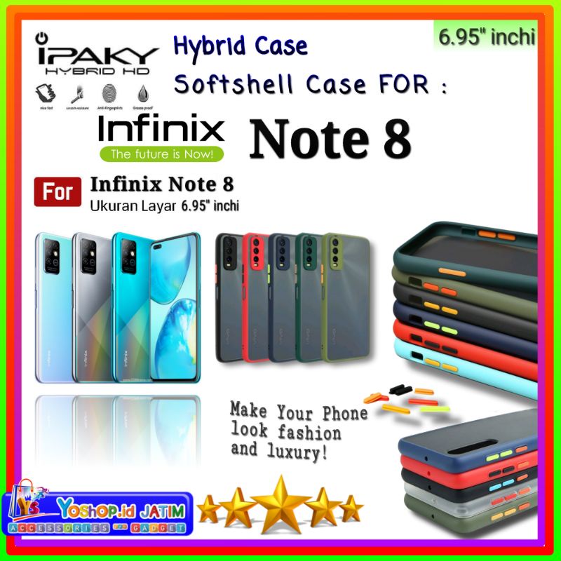Casing Case Infinix Note 8 (6.95"inchi) | Soft Case HYBRID DOVE Matte Infinix Note 8