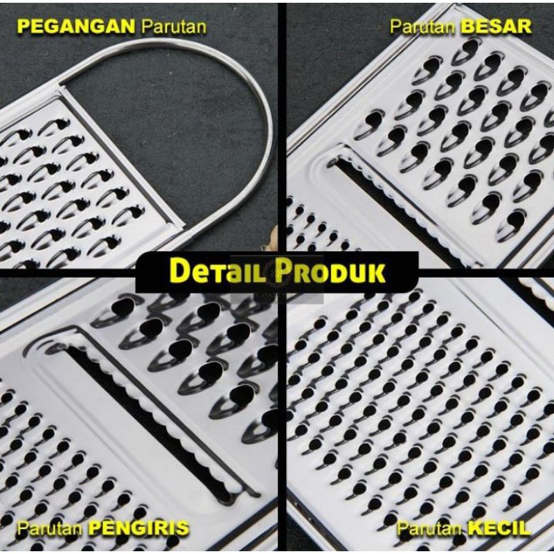 Parutan 3 in 1 Grater Parutan Serbaguna Parutan Keju Parutan Bawang