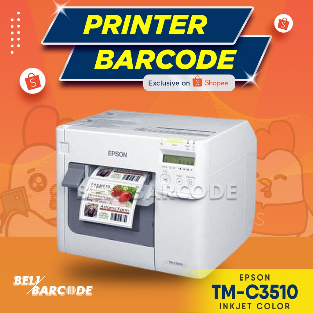 Printer Barcode Epson TM-C3510 Cetak Label Warna Volume Industrial USB + LAN