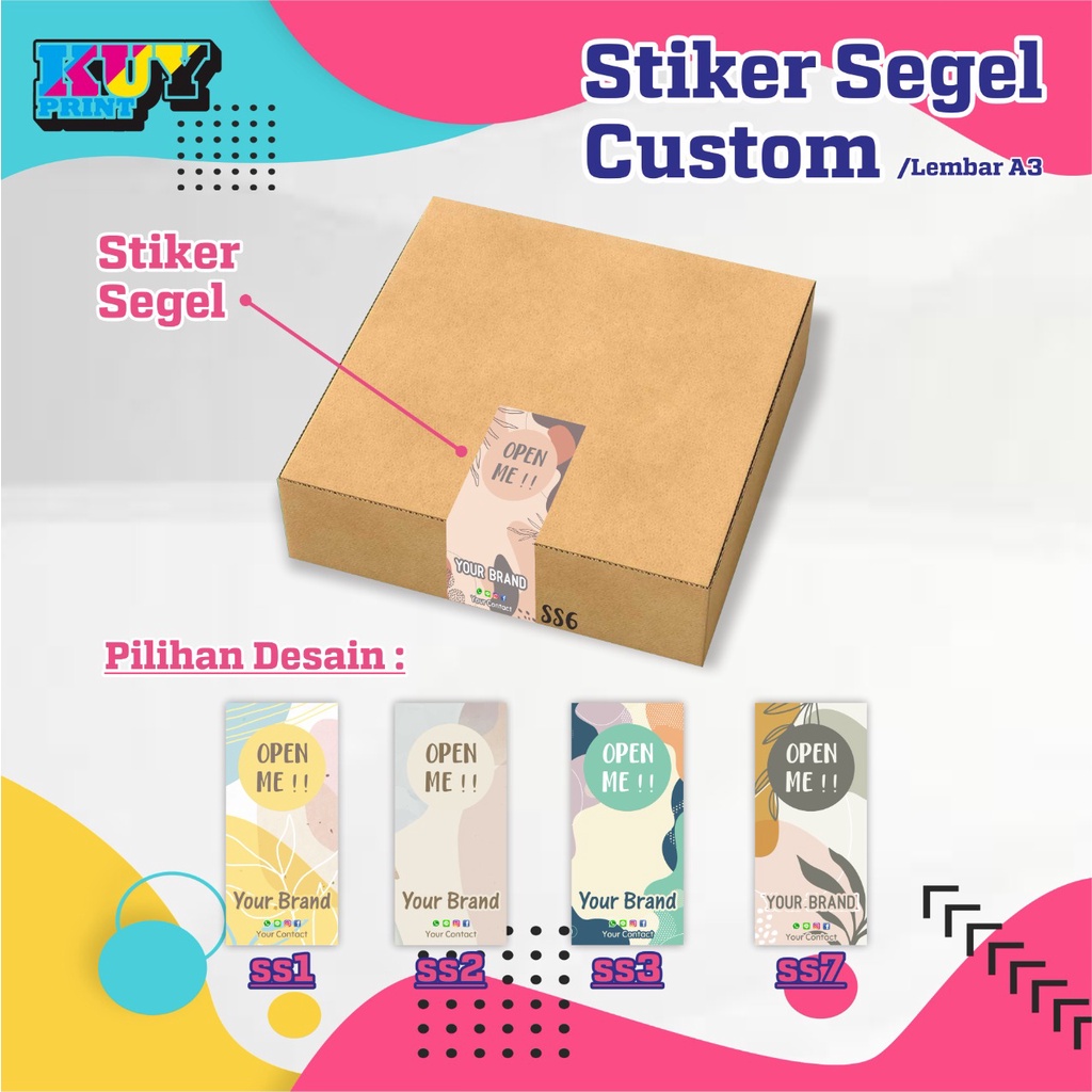 

STICKER SEGEL KOTAK BOX STICKER MAKANAN HAMPERS