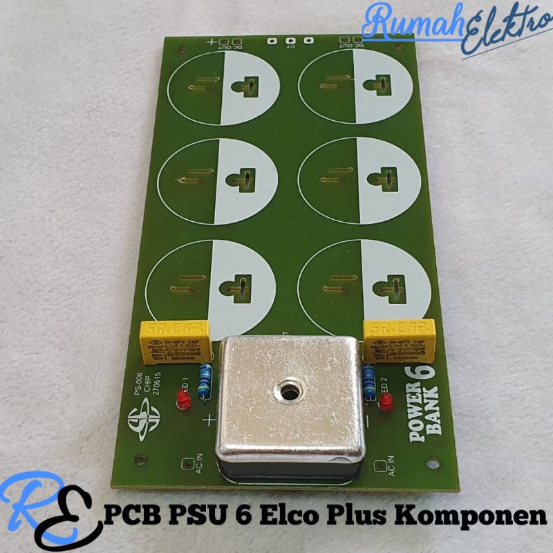 PCB PSU 6 Elco Plus Komponen