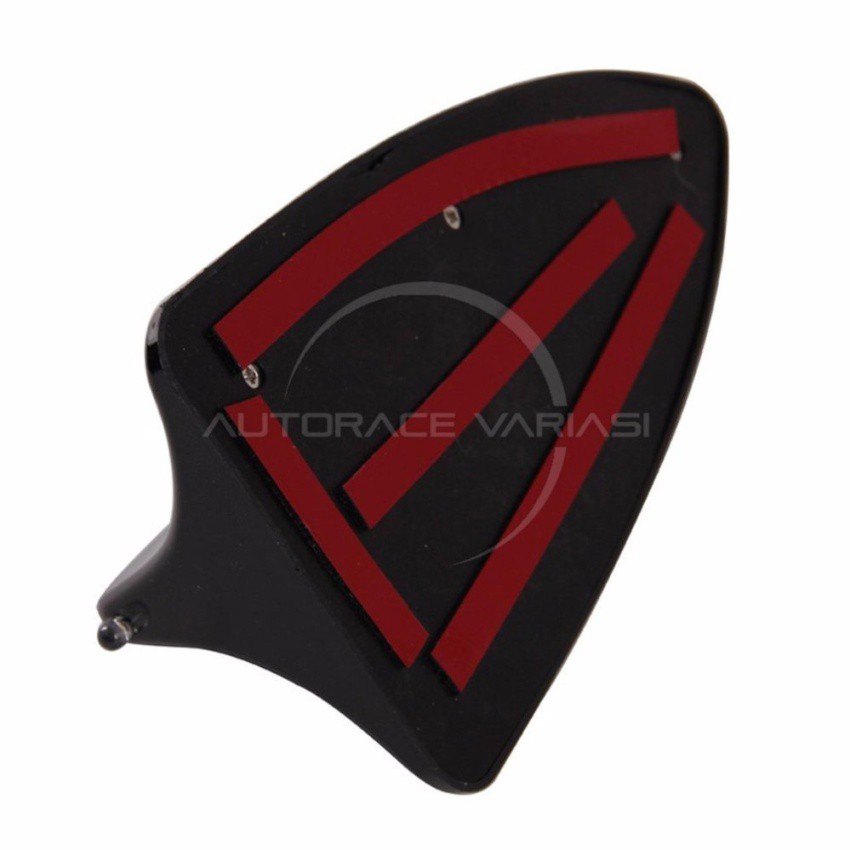 Autorace Antena Dekorasi Sirip Hiu/Shark Fin Perekat 3M / Aksesoris/Variasi Mobil ATN-12 - SILVER /PUTIH