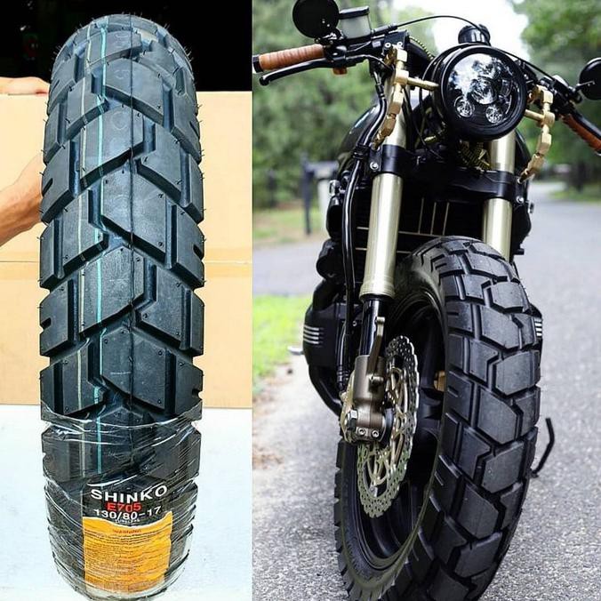 Œ286² Ban Shinko E705 130/80 - 17 & 150/70 - 17 Trail Master Cafe Racer ‡