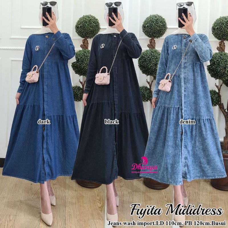 BAJU FUJITA MIDI DRESS BY DHARYA