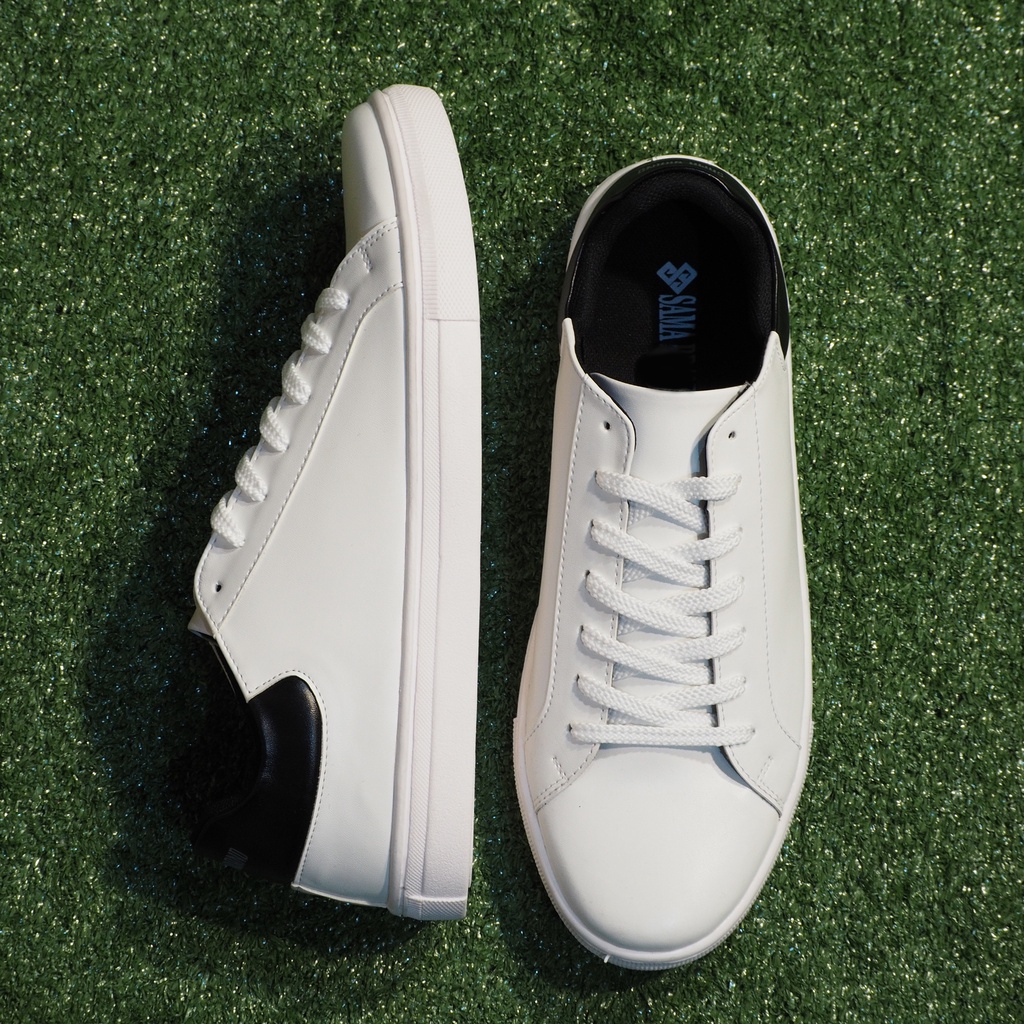 Sepatu Sneakers Casual Pria Sama Brand - SB BLANC BLACK