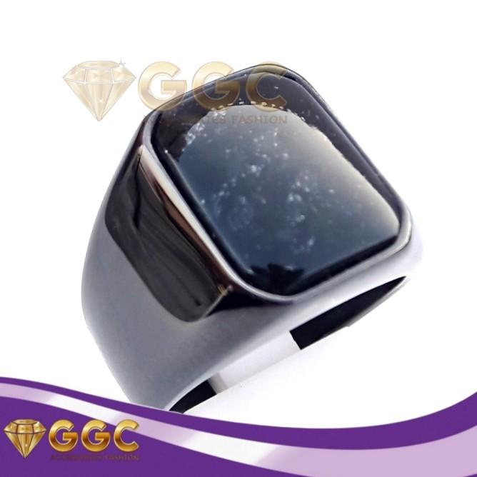 CINCIN BATU NATURAL BLACK JADE ORIGINAL ACEH