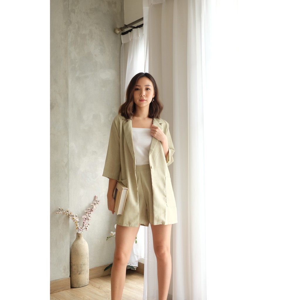 Mabel Set Wanita-Avocado