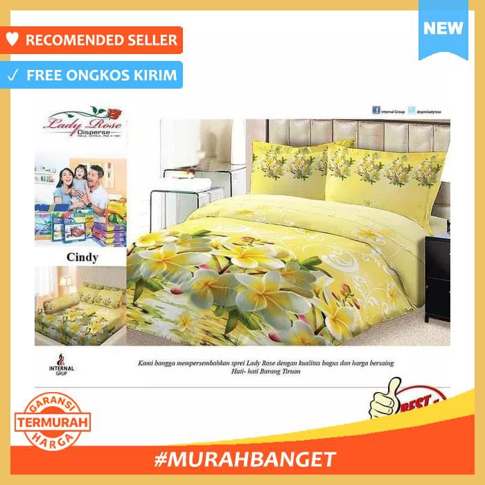 SPREI LADY ROSE SIZE KING 180 X 200 MOTIF CINDY BEAUTIFUL ROSE