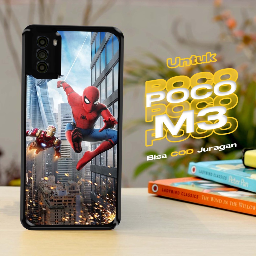 CASE POCO M3 - Casing POCO M3 [ Spiderman ] Softcase POCO M3 - Case Hp Mewah - Cassing Hp - Softcase