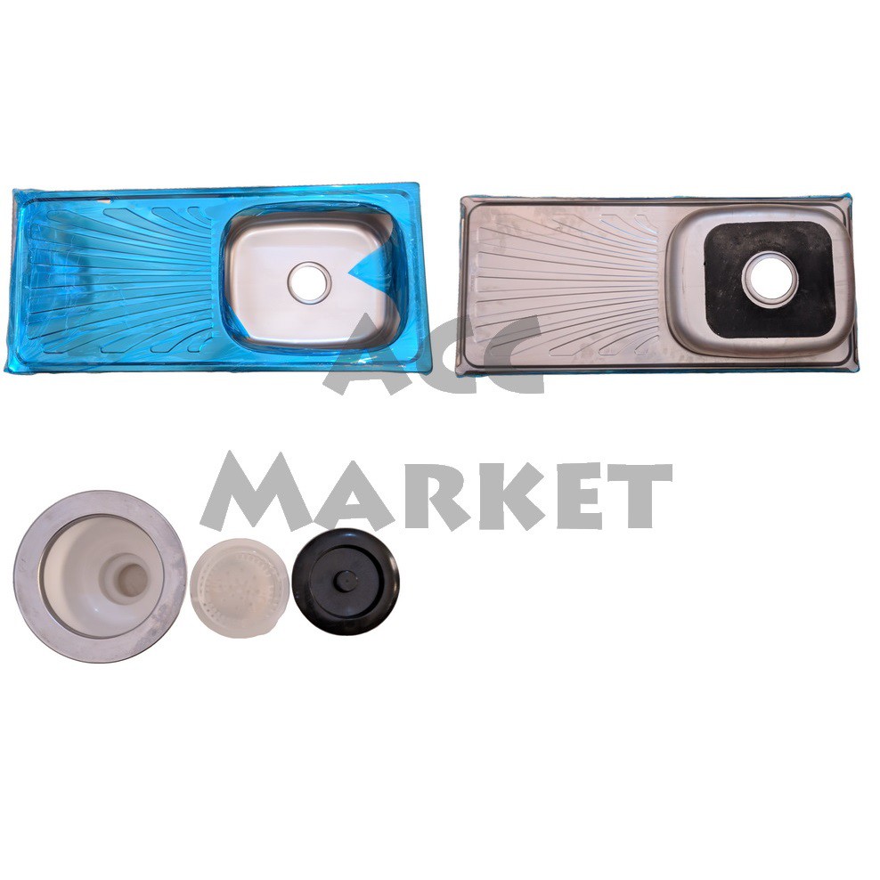Bak Cuci Piring Kitchen Sink 1 Lubang 75 x 40 Cm Wastafel 2