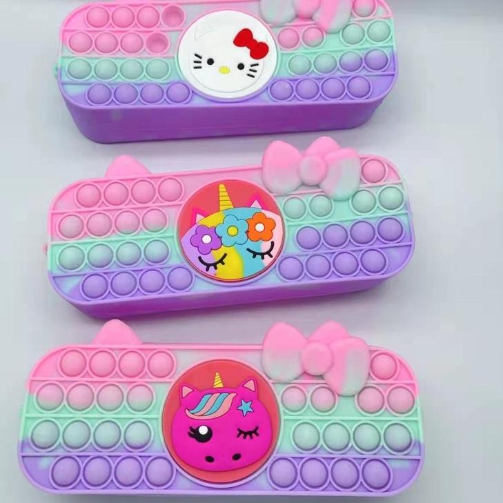 

[PRODUK GCAOW] Kotak Pensil Pop It Import (Depan Belakang Bisa Pop It) AAH