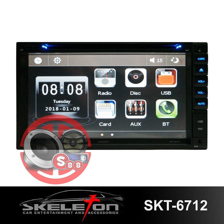 Skeleton SKT-6712 Double Din DVD Full Feature
