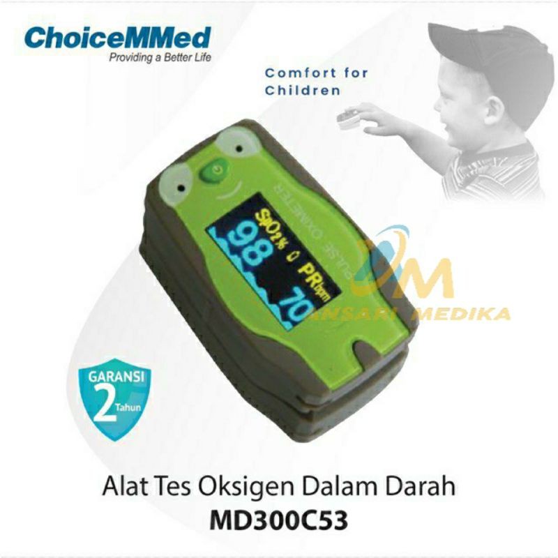 CHOICEMMED KIDS OXIMETER MD300C53 PENGUKUR SATURASI OKSIGEN ANAK