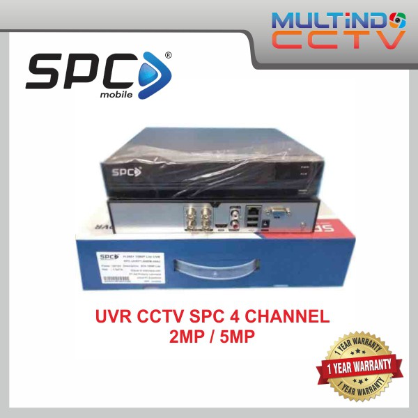 UVR DVR SPC 2MP / 5MP 4 Channel