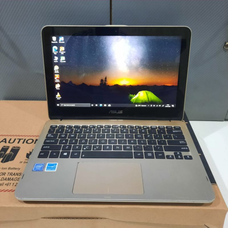 Laptop 2 in 1 Tablet Touchscreen Asus TP203 Celeron-N3350 Ram 4GB HDD 500GB windows 10