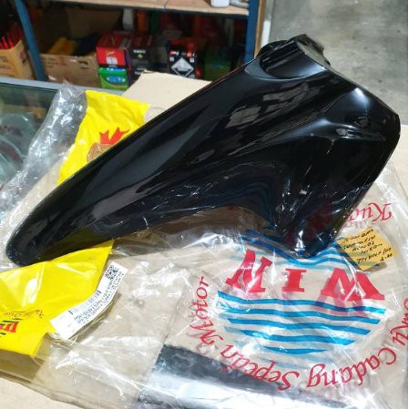 spakbor depan supra x 125 lama old hitam non original