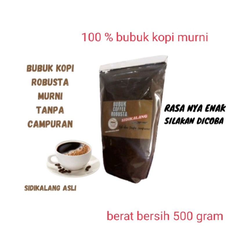 

bubuk kopi robusta murni asli sidikalang 500 gram