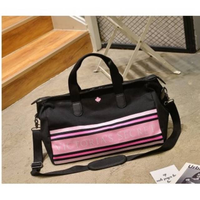Tas gym travel bag victoria VS victoria's Secret original tas jinjing pakaian