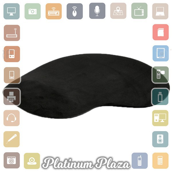 Brila Mouse Pad Ultra Slim Wrist Rest - 63911 - Black`60AFG8-