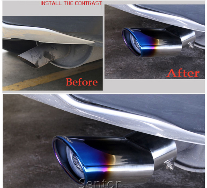 Cover Pipa Knalpot Mobil Bahan Stainless Steel Untuk Honda CRV CR-V G4 G5 2012-2020