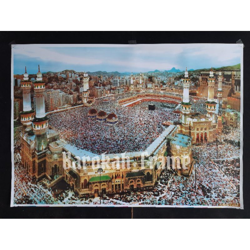 poster mekah gambar mekah madinah ukuran 70x100