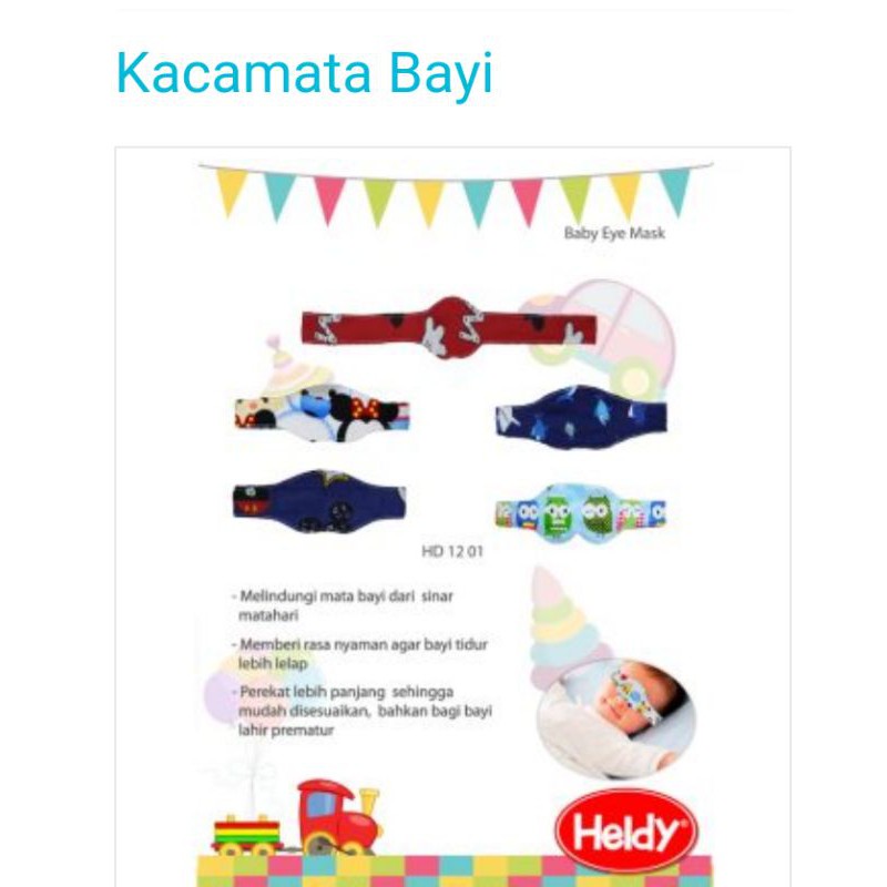 Penutup mata bayi / Kaca mata bayi