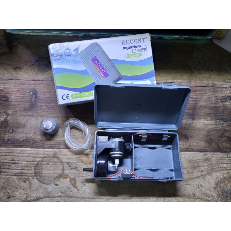 Mesin Aerator Baterai Portable Recent AA 001 Include Selang & Batu