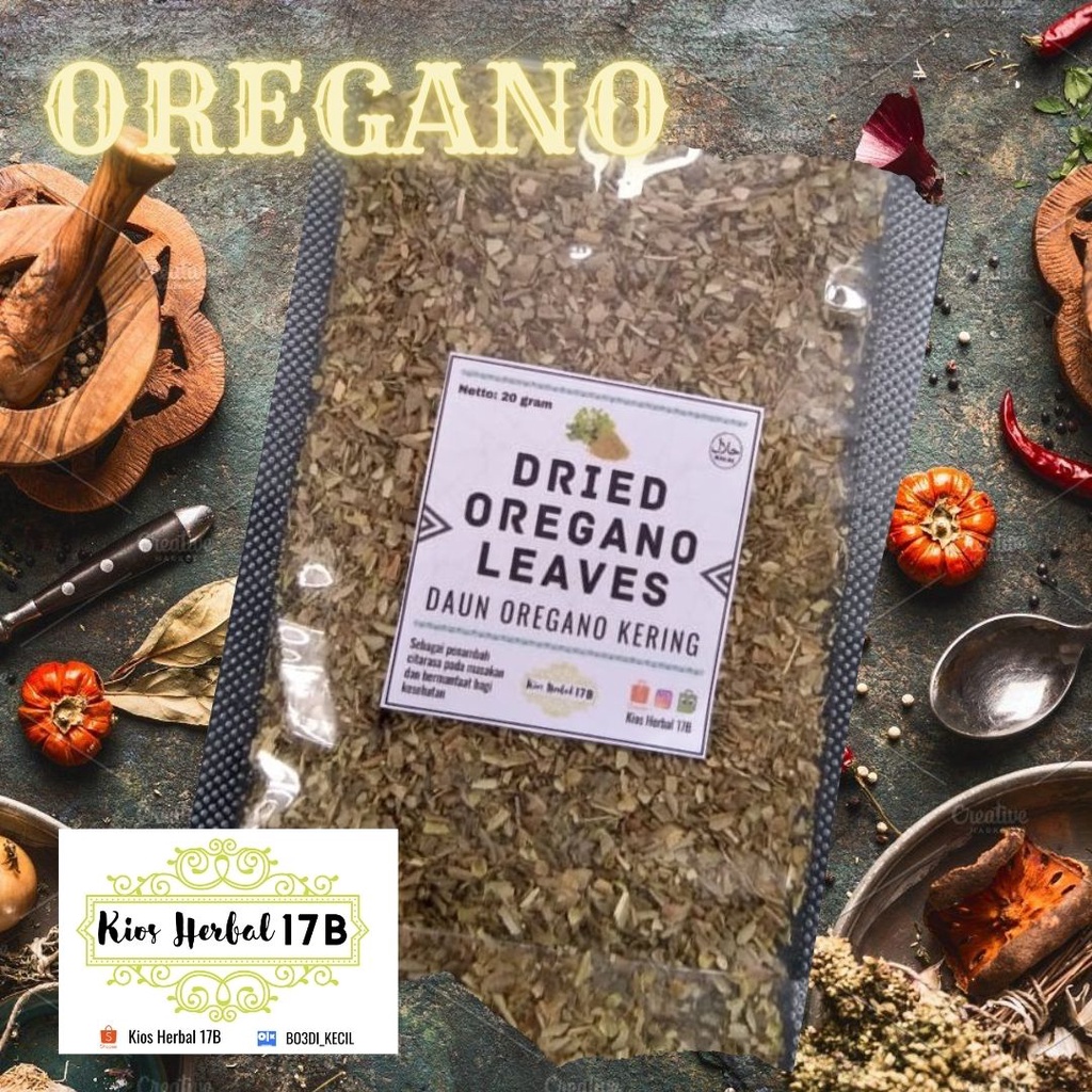 

Oregano Flakes / Daun oregano kering / oregano kering