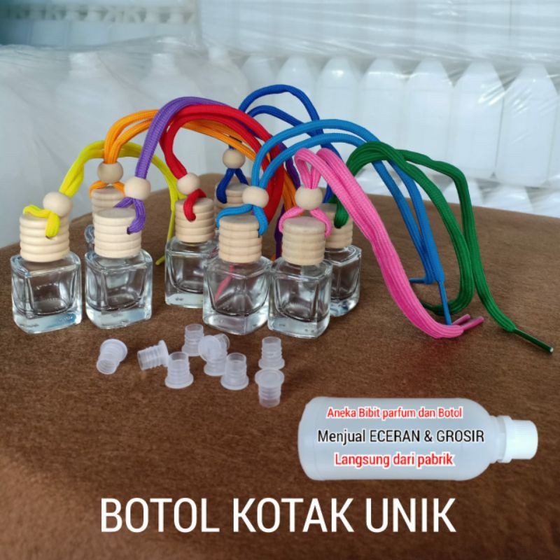 Botol Kotak Unik kaca