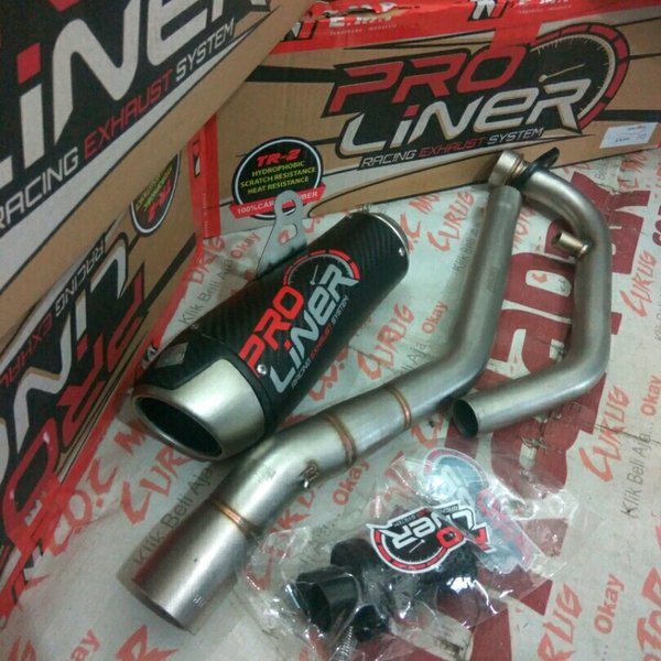 Barang KNALPOT RACING PROLINER TR2 CARBON CBR150R CBR K46 K45G ORIGINAL ASLI Berkualitas