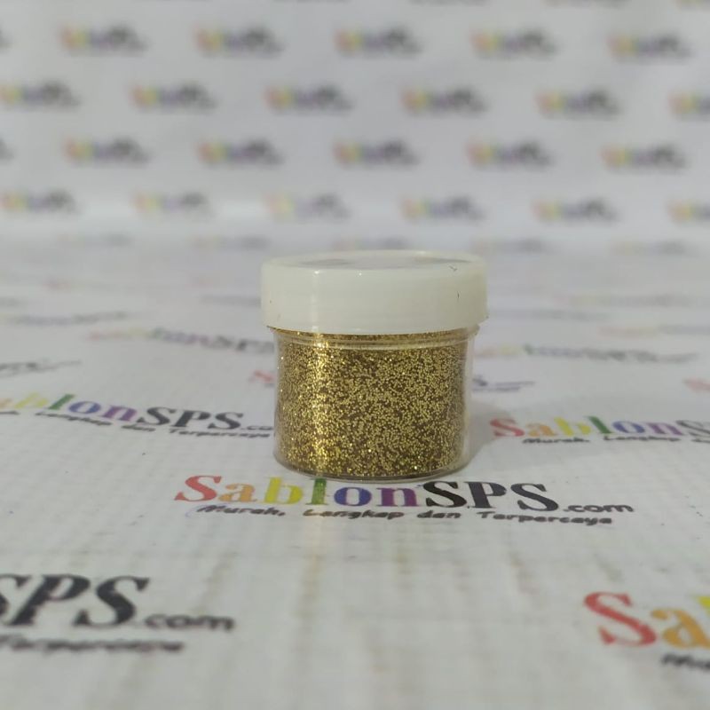 BUBUK GLITER LIGHT GOLD GLITTER POWDER 5gr CUP KECIL