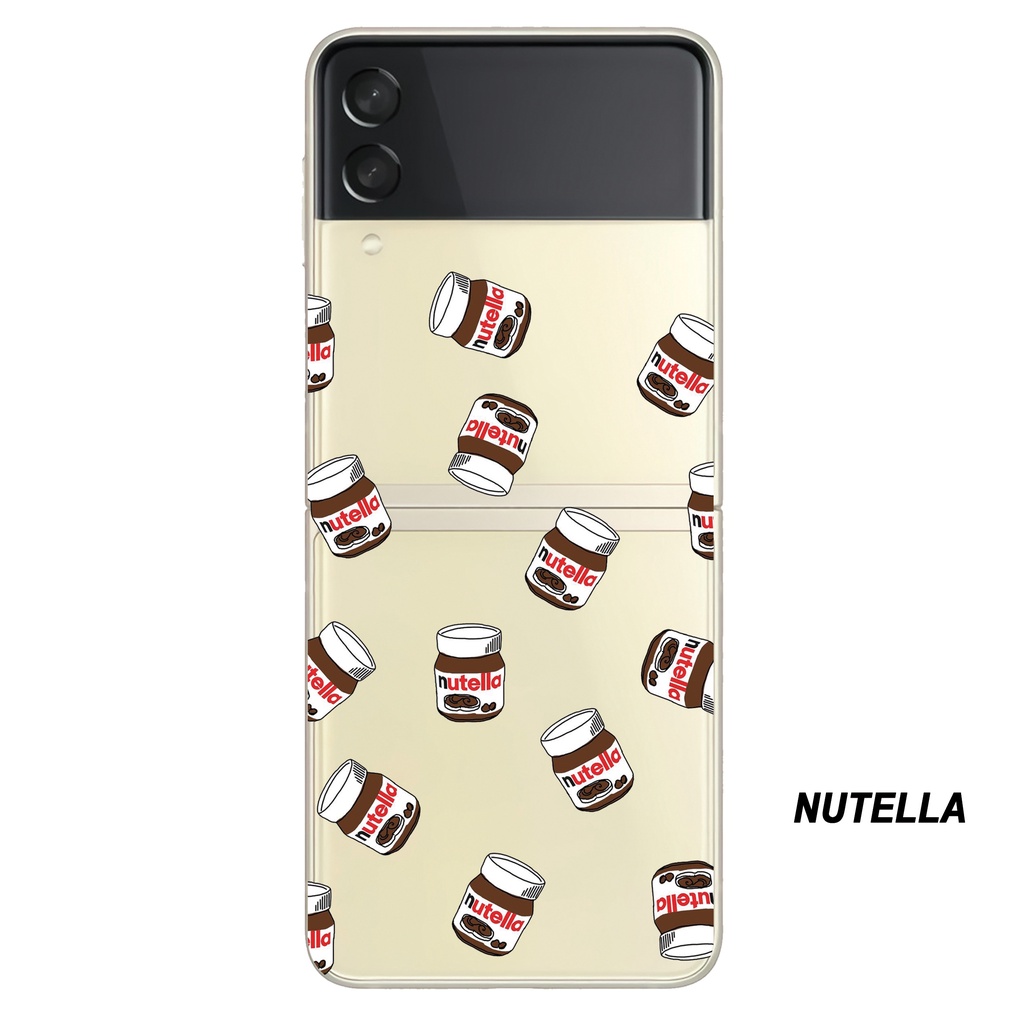 Casing Galaxy Z Flip 3 Samsung Hardcase Custom Gambar Anti Kuning Casing Bening Clear Hard