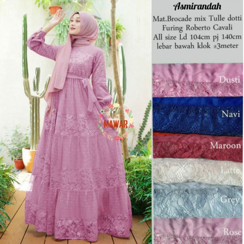 DRESS BRUKAT DRESS KONDANGAN GAMIS SYARI NADIRA GAMIS BRUKAT ASMIRANDAH KEBAYA MODERN KEBAYA WISUDA